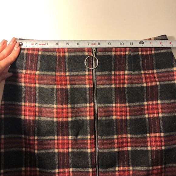 Active USA 🍁 Plaid Skirt (Sweater Fall Zipper) - Picture 8 of 9